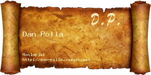 Dan Polla névjegykártya